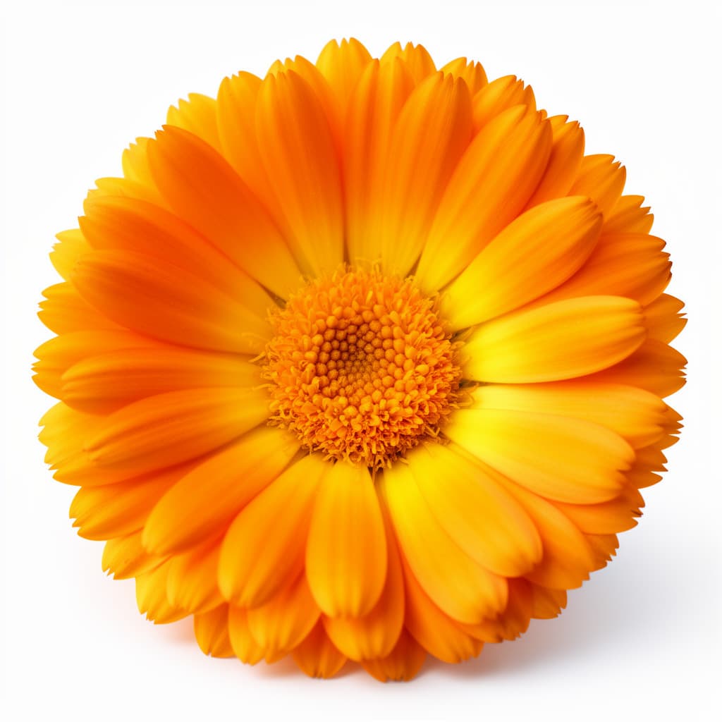 Bright orange calendula flowers in full bloom against green foliage