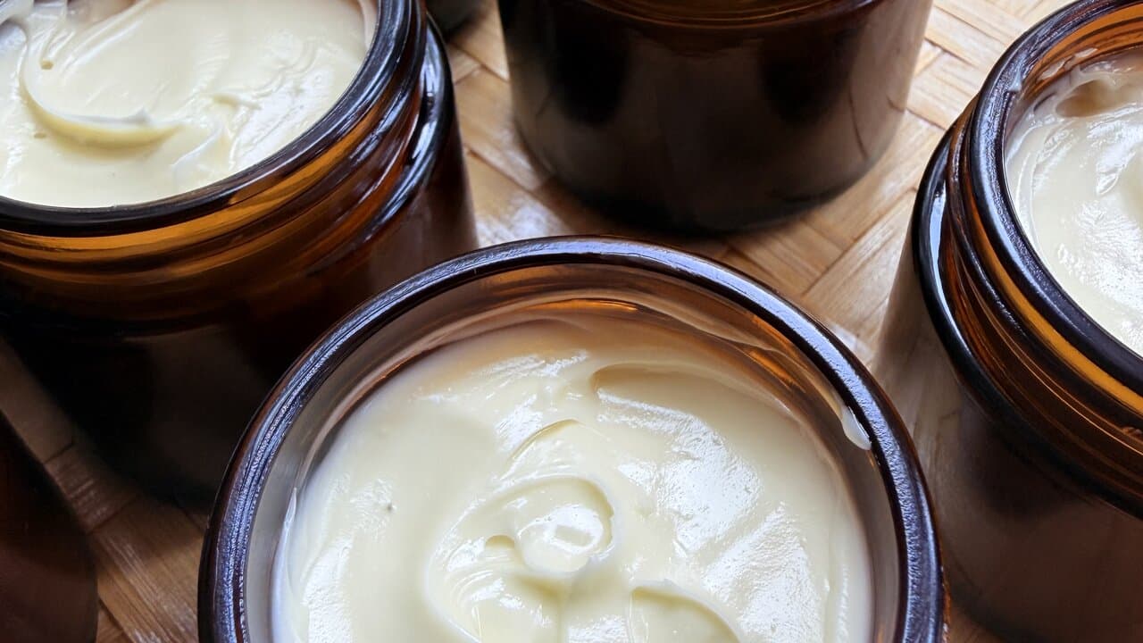 InVine Botanicals Basil Body Butter — plant-based body butter made from whole-herb basil infusion and beeswax