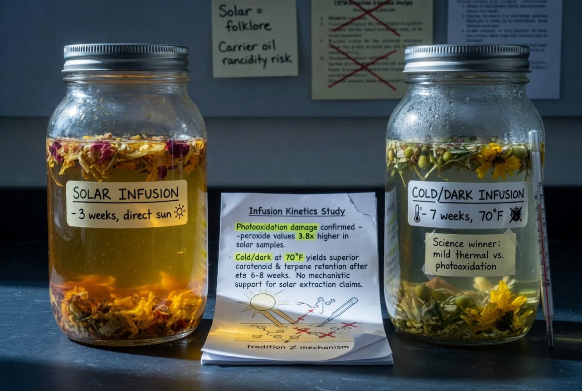 Whole herb infusions — the science of cold, dark, slow extraction at InVine Botanicals