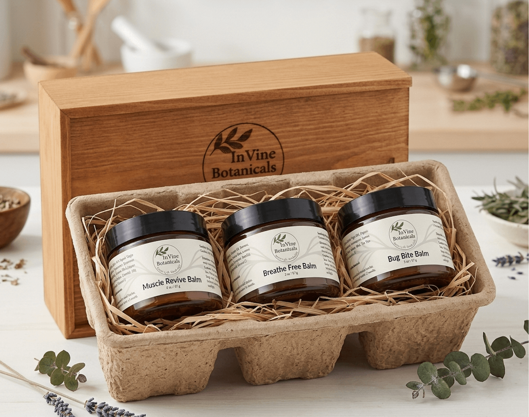 InVine Botanicals Premium Gift Set — Nature's Finest Trio