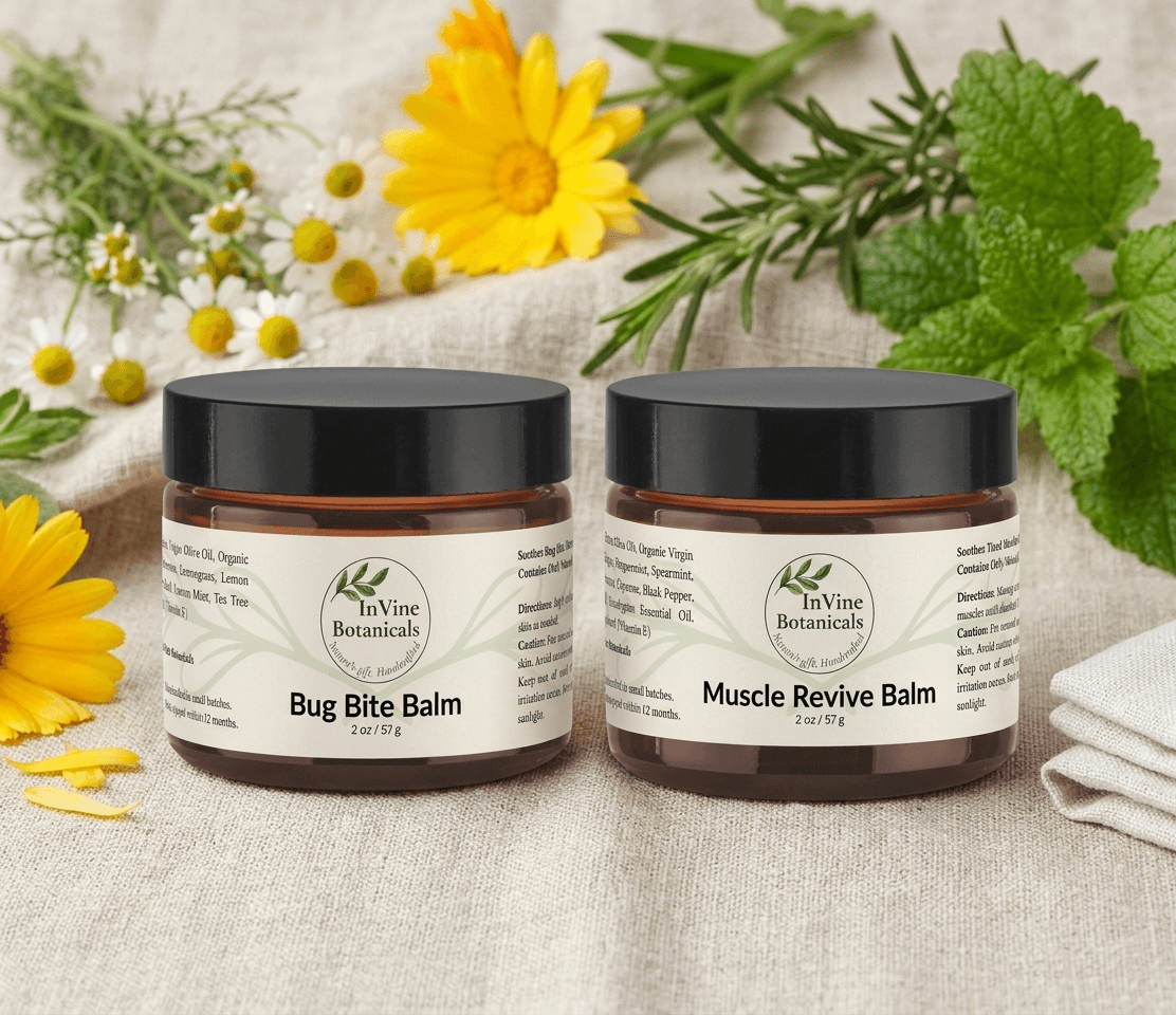 InVine Botanicals Build Your Own Duo — pick any two herbal balms